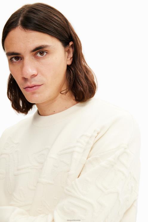 oblačila NFXLT1622 moški Desigual ohlapen pulover z učinkom brisanja