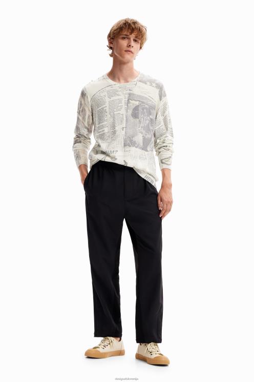 oblačila NFXLT1662 moški Desigual lep časopisni pulover