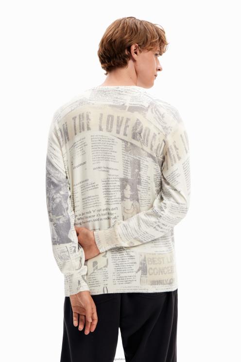 oblačila NFXLT1662 moški Desigual lep časopisni pulover