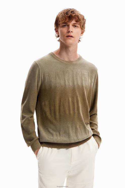 oblačila NFXLT1663 moški Desigual pulover degrade message