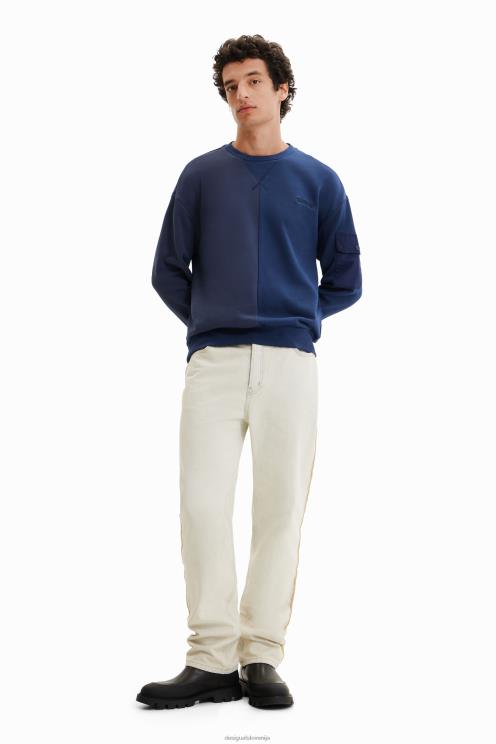 oblačila NFXLT1665 moški Desigual pulover pol-pol