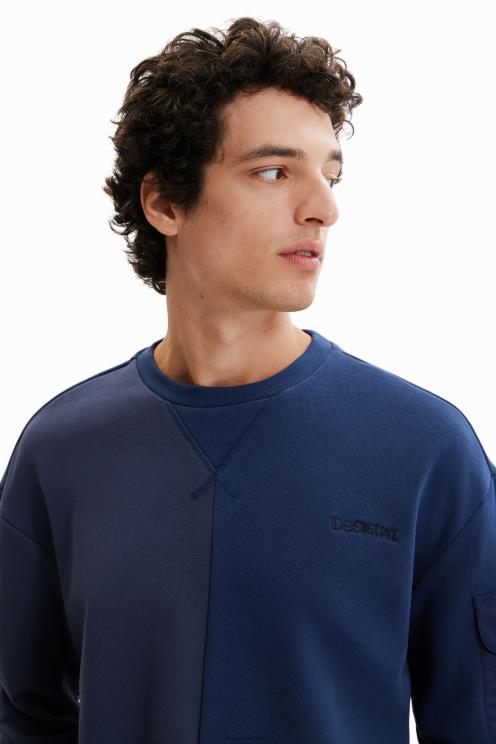 oblačila NFXLT1665 moški Desigual pulover pol-pol