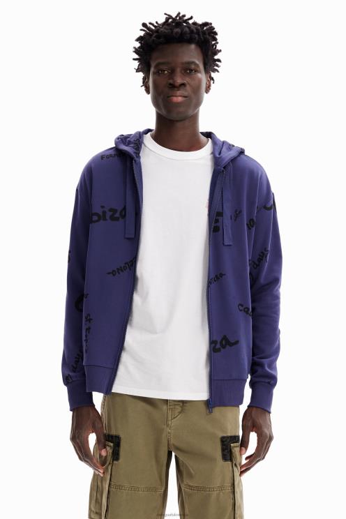 oblačila NFXLT1666 moški Desigual pulover s kapuco na zadrgo