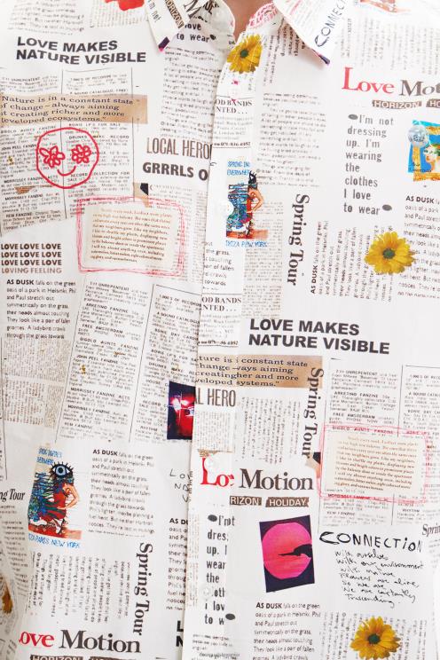 oblačila NFXLT1539 moški Desigual časopisna srajca z dolgimi rokavi