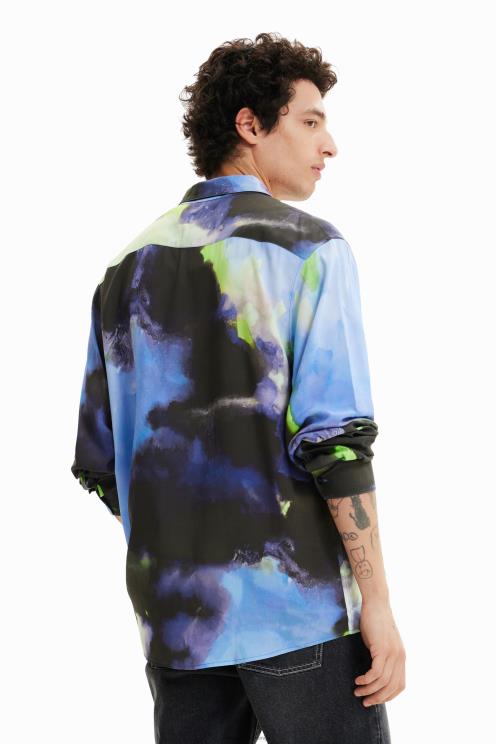 oblačila NFXLT1580 moški Desigual padajoča srajca z dolgimi rokavi