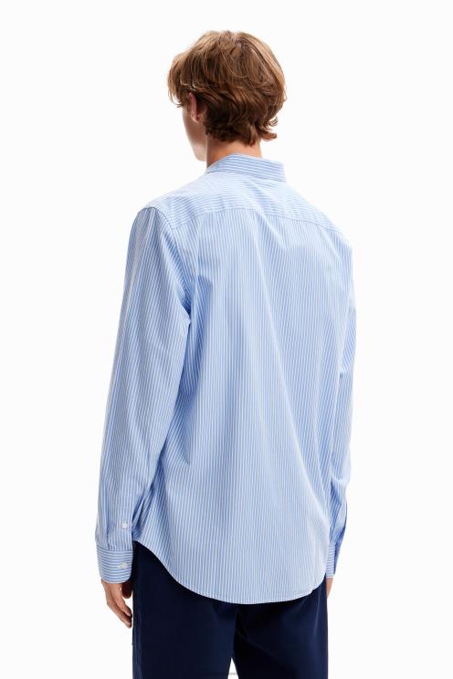 oblačila NFXLT1581 moški Desigual srajca s črtastimi žepi