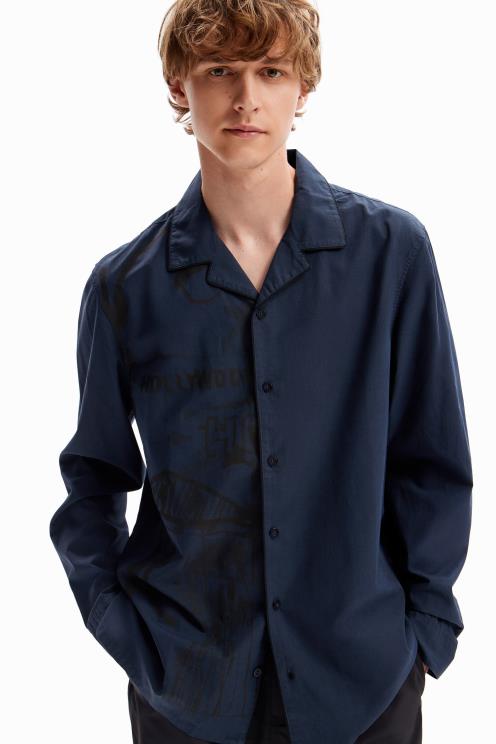 oblačila NFXLT1601 moški Desigual srajco v stilu pižame