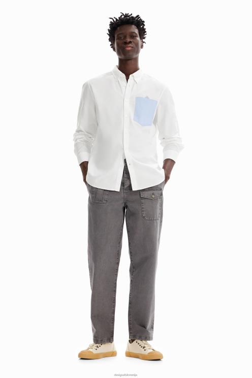 oblačila NFXLT1643 moški Desigual navadna srajca z žepi