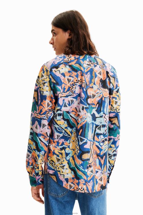 oblačila NFXLT1681 moški Desigual umetniška srajca z dolgimi rokavi