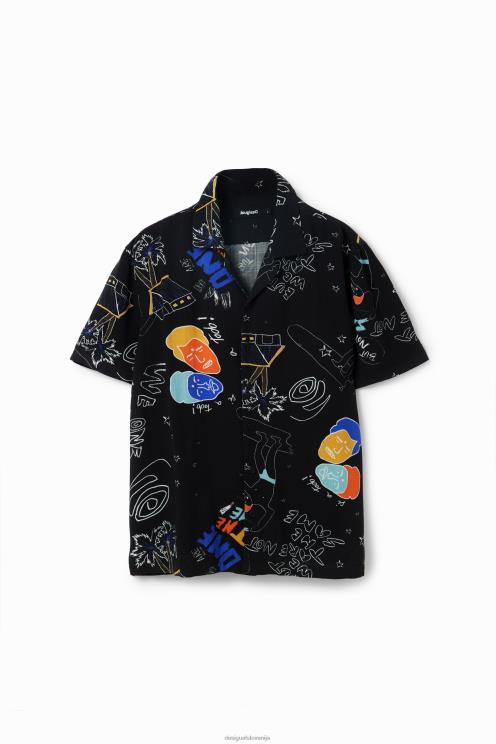 oblačila NFXLT1695 moški Desigual umetniška letoviška srajca