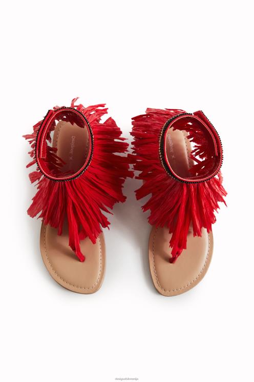 obutev NFXLT1471 ženske Desigual ravni sandal z resicami stella jean