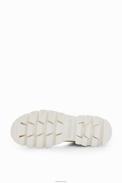 obutev NFXLT1496 ženske Desigual vezeni škornji na gosenicah