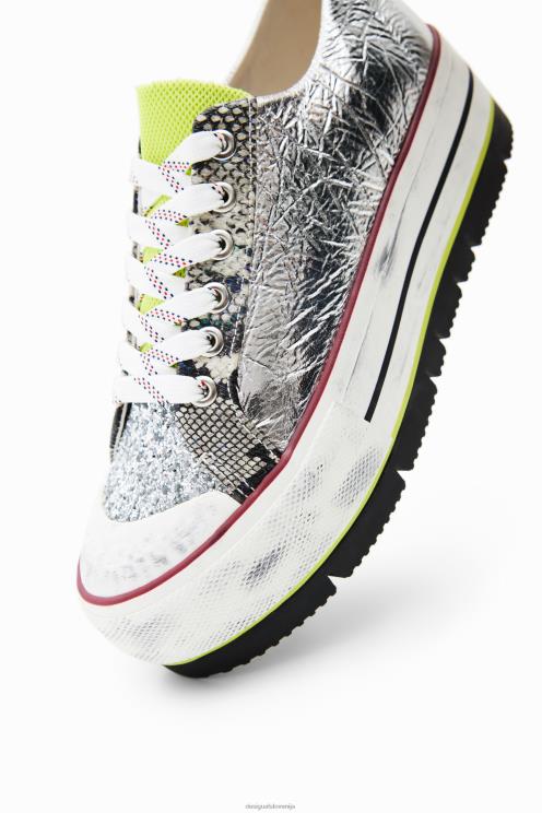 obutev NFXLT1472 ženske Desigual superge z zaplato na nizki platformi