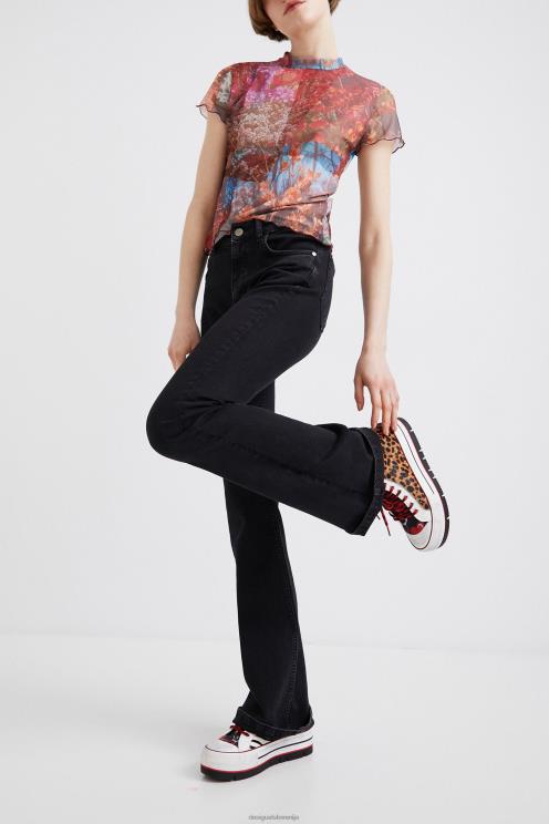 obutev NFXLT1473 ženske Desigual superge z visoko platformo z živalskim vzorcem