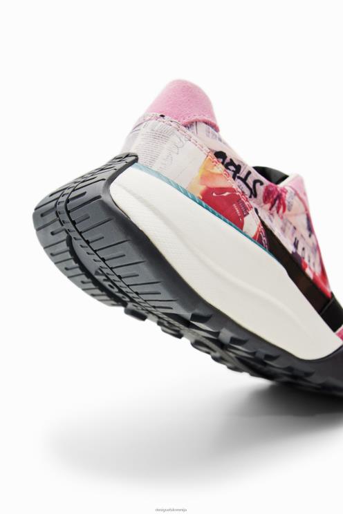 obutev NFXLT1492 ženske Desigual časopisne tekaške superge