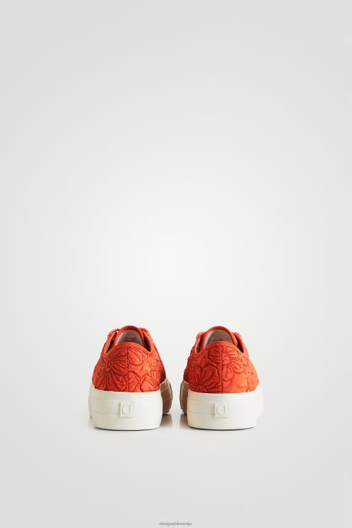 obutev NFXLT1514 ženske Desigual superge s cvetlično platformo