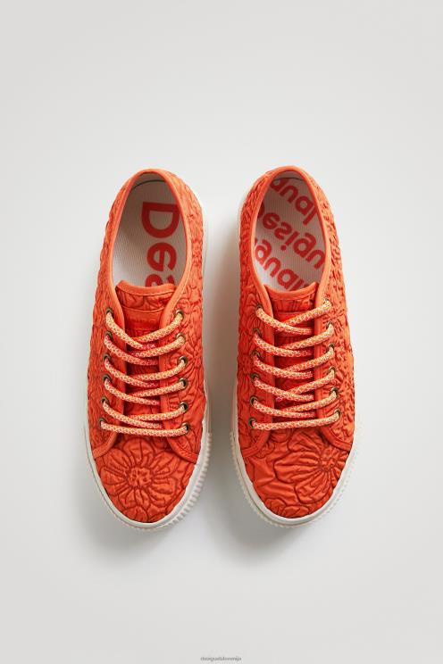 obutev NFXLT1514 ženske Desigual superge s cvetlično platformo