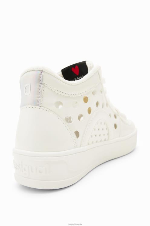 obutev NFXLT559 ženske Desigual superge z visokimi luknjami