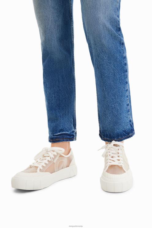 obutev NFXLT634 ženske Desigual prozorne superge s platformo