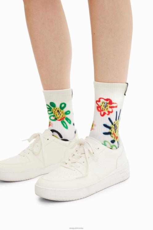 pripomoček NFXLT939 ženske Desigual ilustracijske nogavice