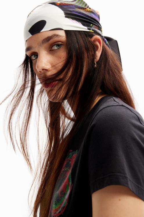 pripomoček NFXLT1407 ženske Desigual mickey mouse kvadratni šal