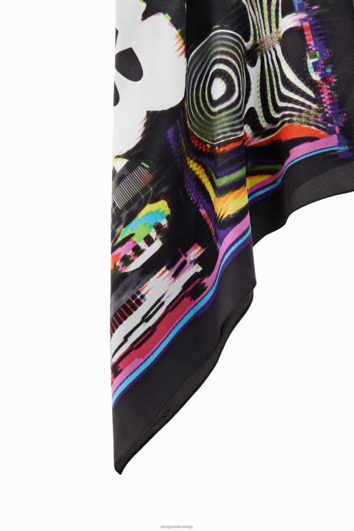 pripomoček NFXLT1407 ženske Desigual mickey mouse kvadratni šal