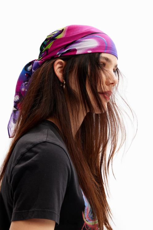 pripomoček NFXLT1408 ženske Desigual mickey mouse kvadratni šal