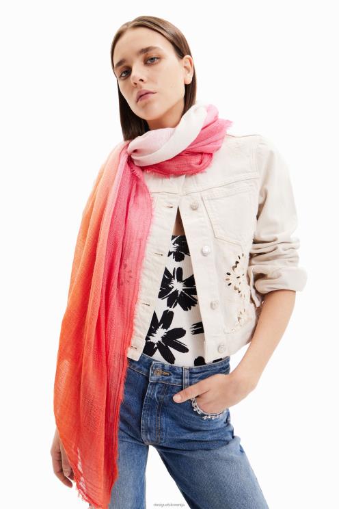 pripomoček NFXLT1409 ženske Desigual pravokotna tie-dye gradientna folija