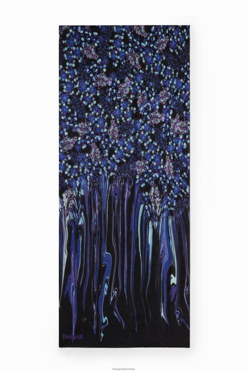 pripomoček NFXLT1419 ženske Desigual cvetlični pravokotni foulard