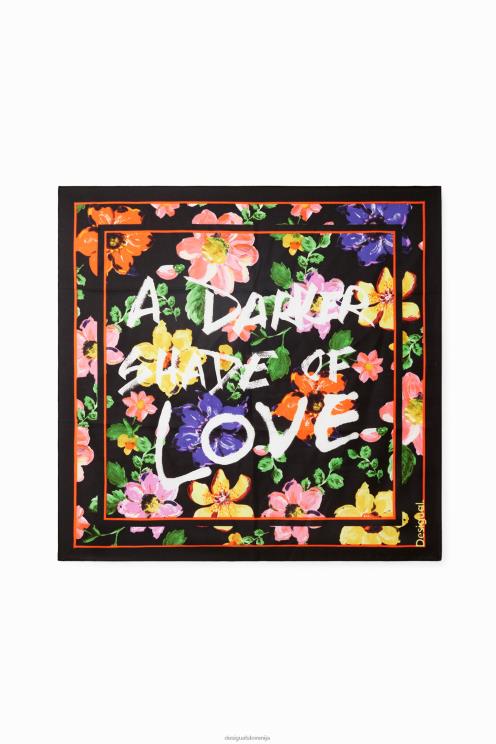 pripomoček NFXLT1420 ženske Desigual cvetlični kvadratni šal