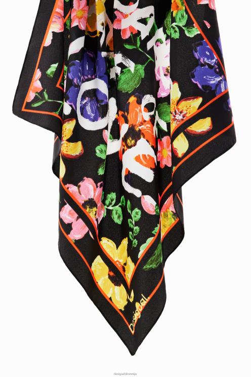 pripomoček NFXLT1420 ženske Desigual cvetlični kvadratni šal