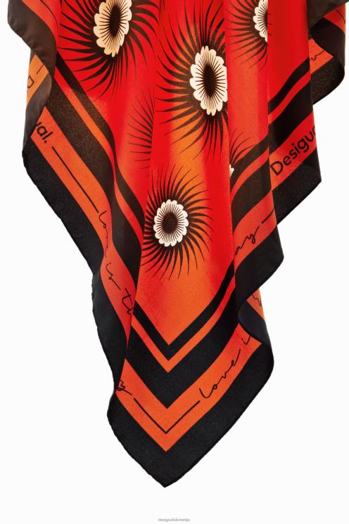 pripomoček NFXLT1443 ženske Desigual geometrijski kvadratni šal