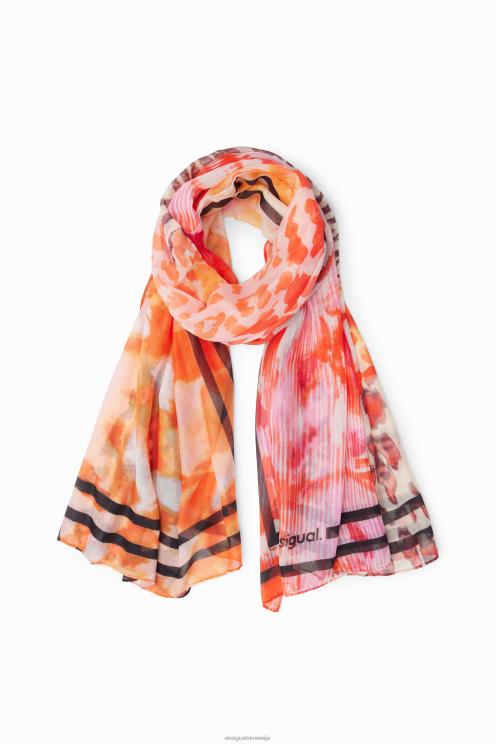 pripomoček NFXLT1462 ženske Desigual patchwork pravokotni foulard