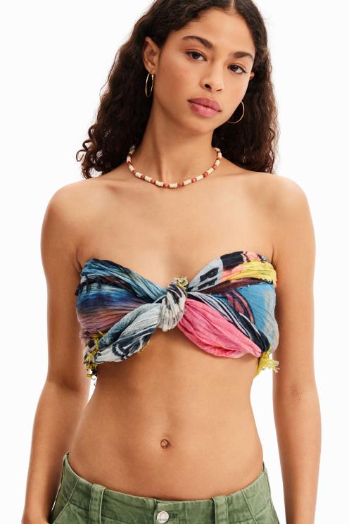 pripomoček NFXLT338 ženske Desigual pravokotna nagubana časopisna folija