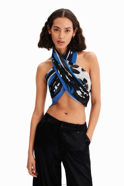 pripomoček NFXLT423 ženske Desigual umetniška pravokotna cvetlična folija