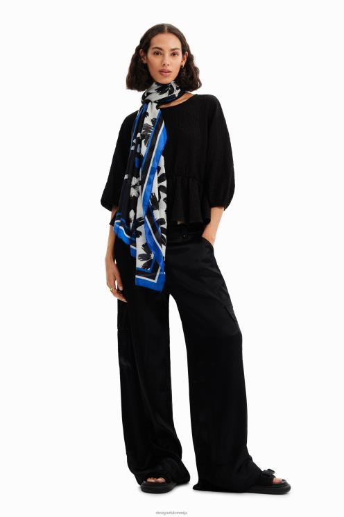 pripomoček NFXLT423 ženske Desigual umetniška pravokotna cvetlična folija