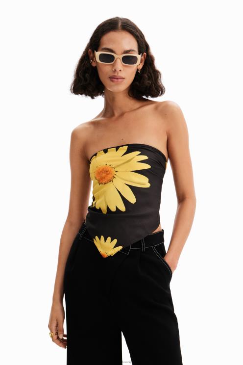 pripomoček NFXLT552 ženske Desigual kvadratni šal marjetice