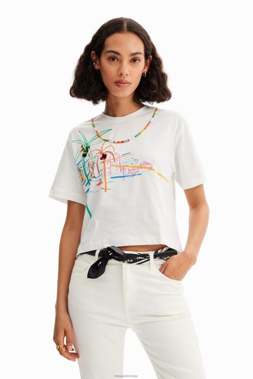 pripomoček NFXLT802 ženske Desigual bugs bunny kvadratni šal