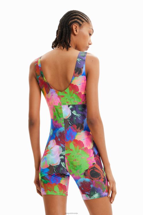 oblačila NFXLT340 ženske Desigual cvetlični športni kombinezon