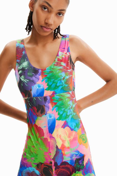 oblačila NFXLT340 ženske Desigual cvetlični športni kombinezon