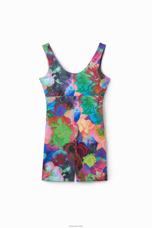 oblačila NFXLT340 ženske Desigual cvetlični športni kombinezon
