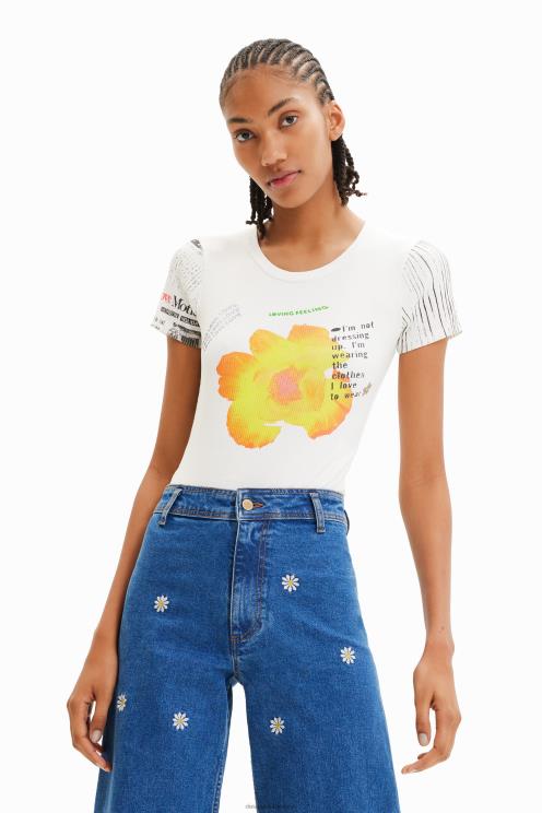 oblačila NFXLT524 ženske Desigual bodi z rebrastim potiskom