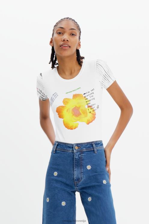 oblačila NFXLT524 ženske Desigual bodi z rebrastim potiskom