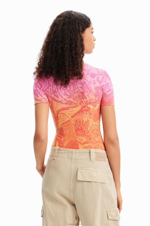 oblačila NFXLT717 ženske Desigual m. bodi z rebrastimi izrezi Christian Lacroix