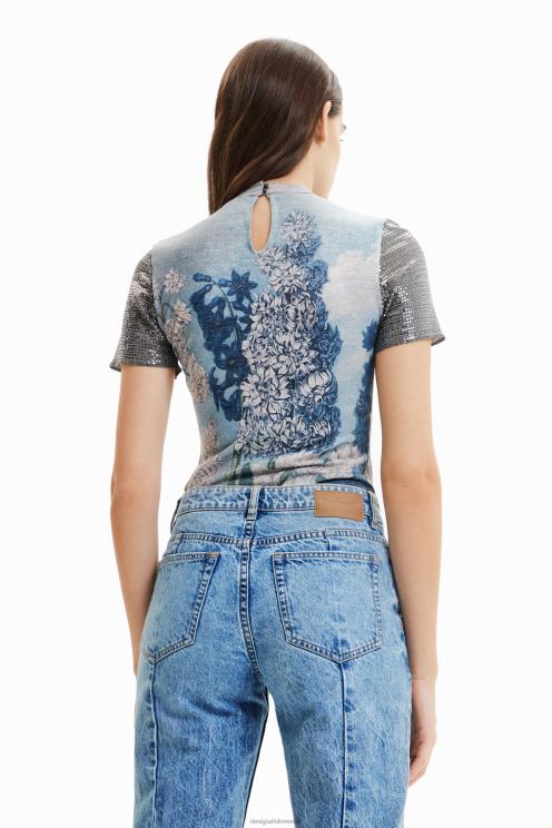 oblačila NFXLT866 ženske Desigual kovinsko pleten bodi