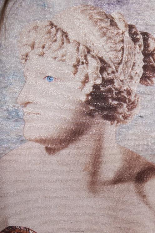 oblačila NFXLT866 ženske Desigual kovinsko pleten bodi