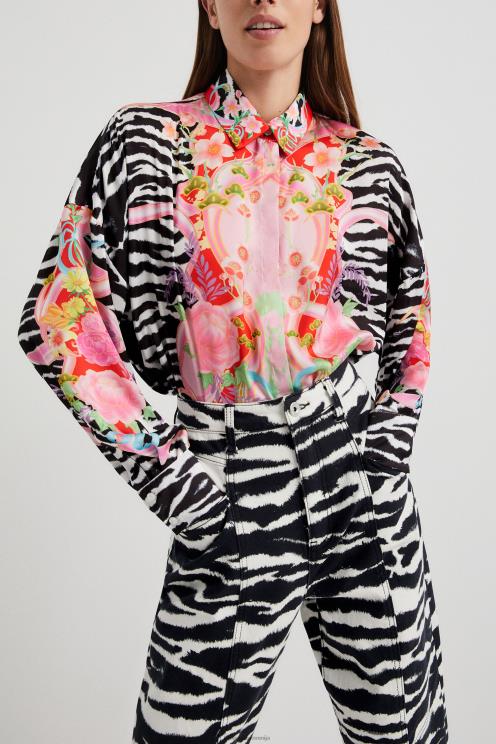 oblačila NFXLT1034 ženske Desigual dolge hlače z visokim pasom