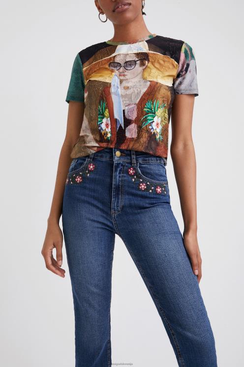 oblačila NFXLT1036 ženske Desigual široke odrezane kavbojke