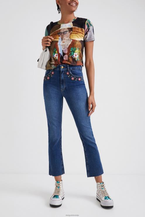 oblačila NFXLT1036 ženske Desigual široke odrezane kavbojke