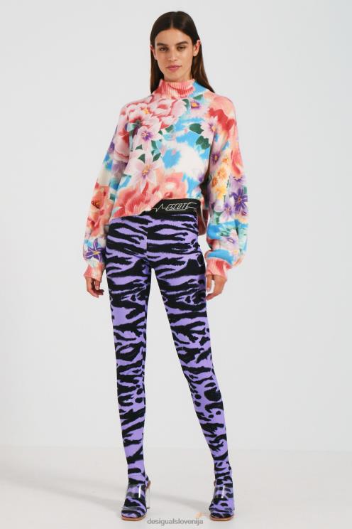 oblačila NFXLT1047 ženske Desigual ozke pajkice z živalskim vzorcem